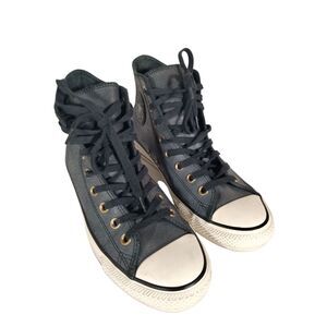 Converse Chuck Taylor All Star Dark Wash High-Top Sneakers M6.5W8.5 Adult